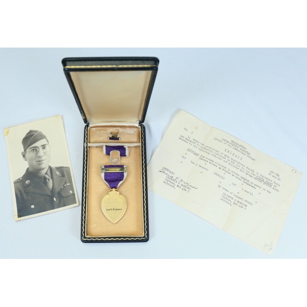 WW2 PURPLE HEART 47th INFANTRY REGIMENT, 9th DIVISION KIA