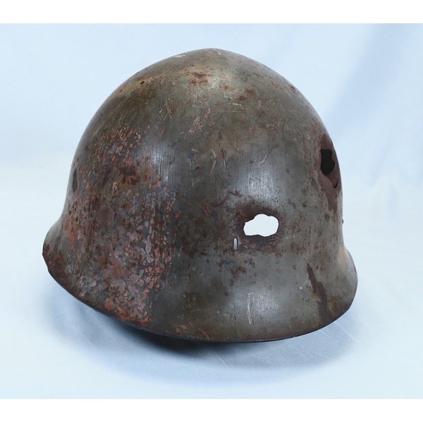 BATTLE DAMAGED JAPANESE TYPE 90 HELMET