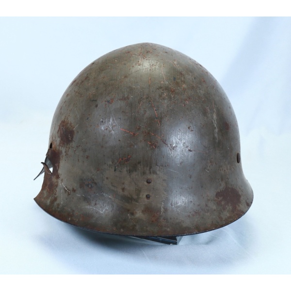 BATTLE DAMAGED JAPANESE TYPE 90 HELMET - Image 3