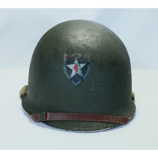 WWII 2nd INFANTRY DIVISION M-1 HELMET