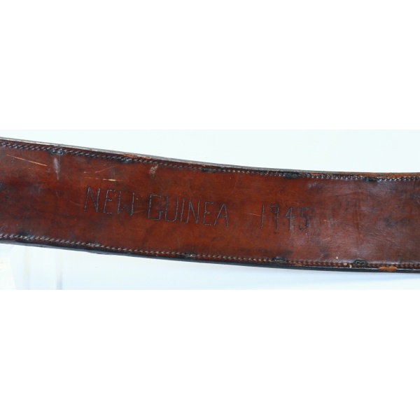 M1939 COLLINS MACHETE W/ LEATHER SCABBARD - NEW GUINEA 1945 - Image 5