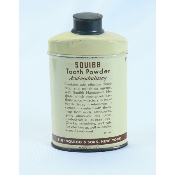 ORIGINAL WW2 ERA SQUIBB TOOTH POWDER - Image 2