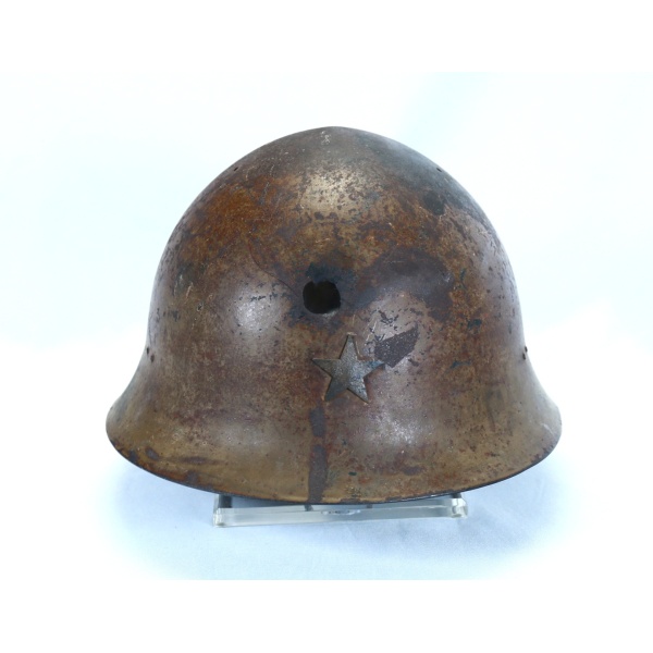 BATTLE DAMAGED JAPANESE TYPE 90 HELMET