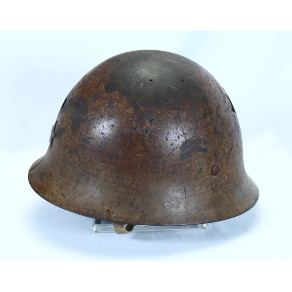 BATTLE DAMAGED JAPANESE TYPE 90 HELMET - Image 2