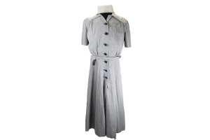 NAMED WW2 US NAVY SEERSUCKER NURSE'S UNIFORM AND HAT