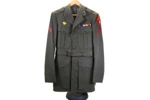 USMC NAMED CORPORAL'S CLASS A JACKET WIA SAIPAN