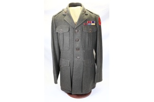 NAMED 3rd MARINE DIVISION BRONZE STAR, PURPLE HEART CLASS A COAT