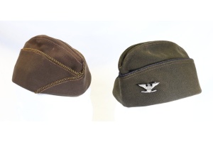 A PAIR OF OVERSEAS CAPS NAMED TO COLONEL E. M. PRYSE