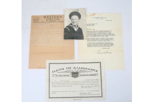 KIA TELEGRAM TO FAMILY OF SAILOR ON USS VINCENNES