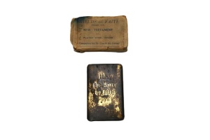 SHIELD OF FAITH BIBLE AND BOX PRESENTED TO SOLDIER