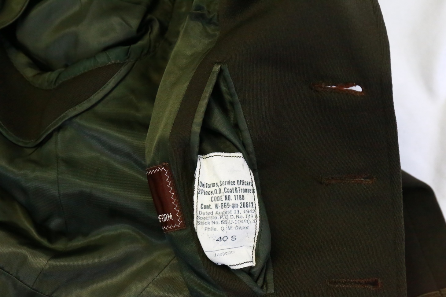 CBI OFFICER'S DRESS COAT WITH ALL BULLION INSIGNIA - Image 9
